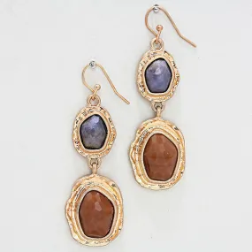 iLLASPARKZ Pebbled Gemstone Earrings