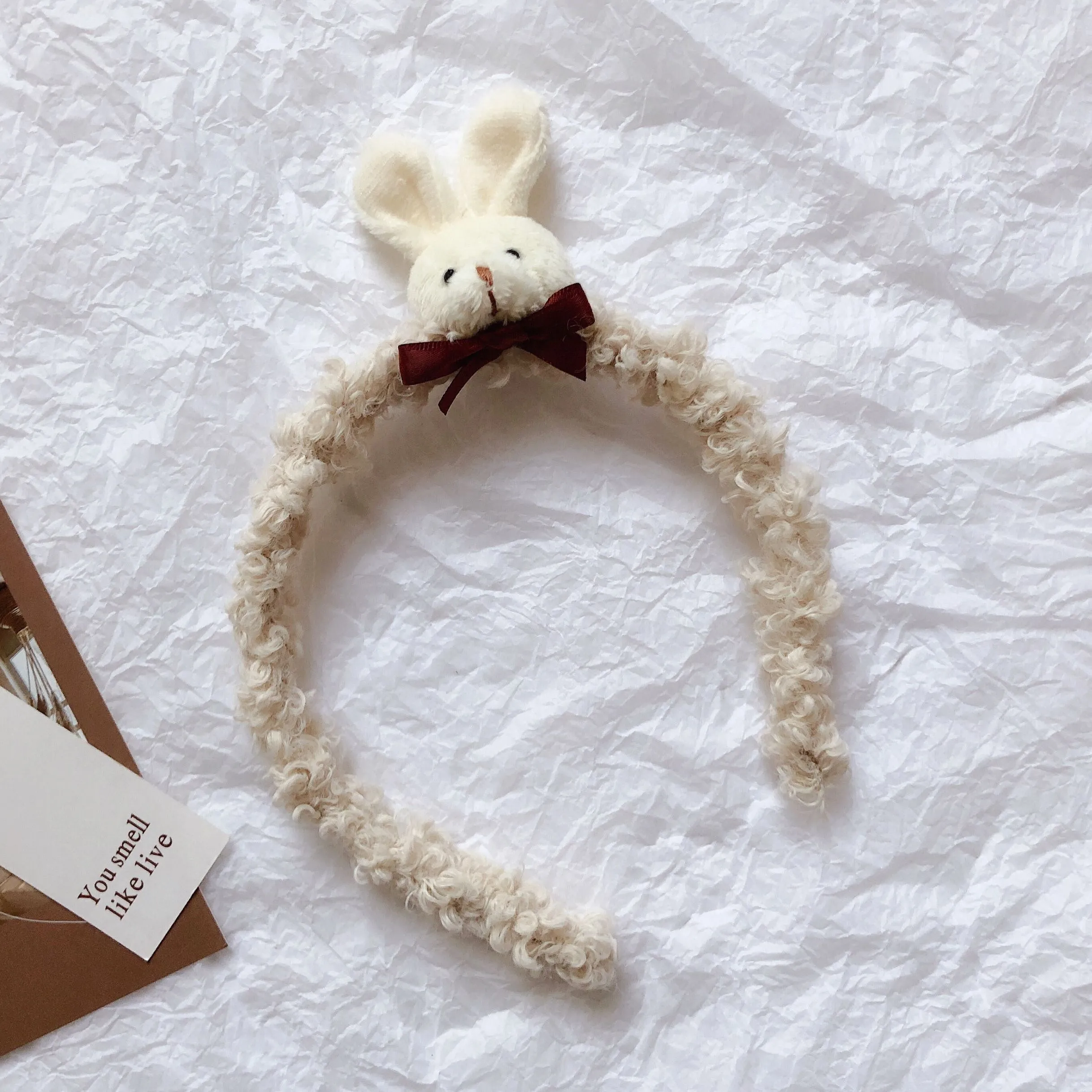 INS CUTE RABBIT WOOL HAIR HOOP BY42102