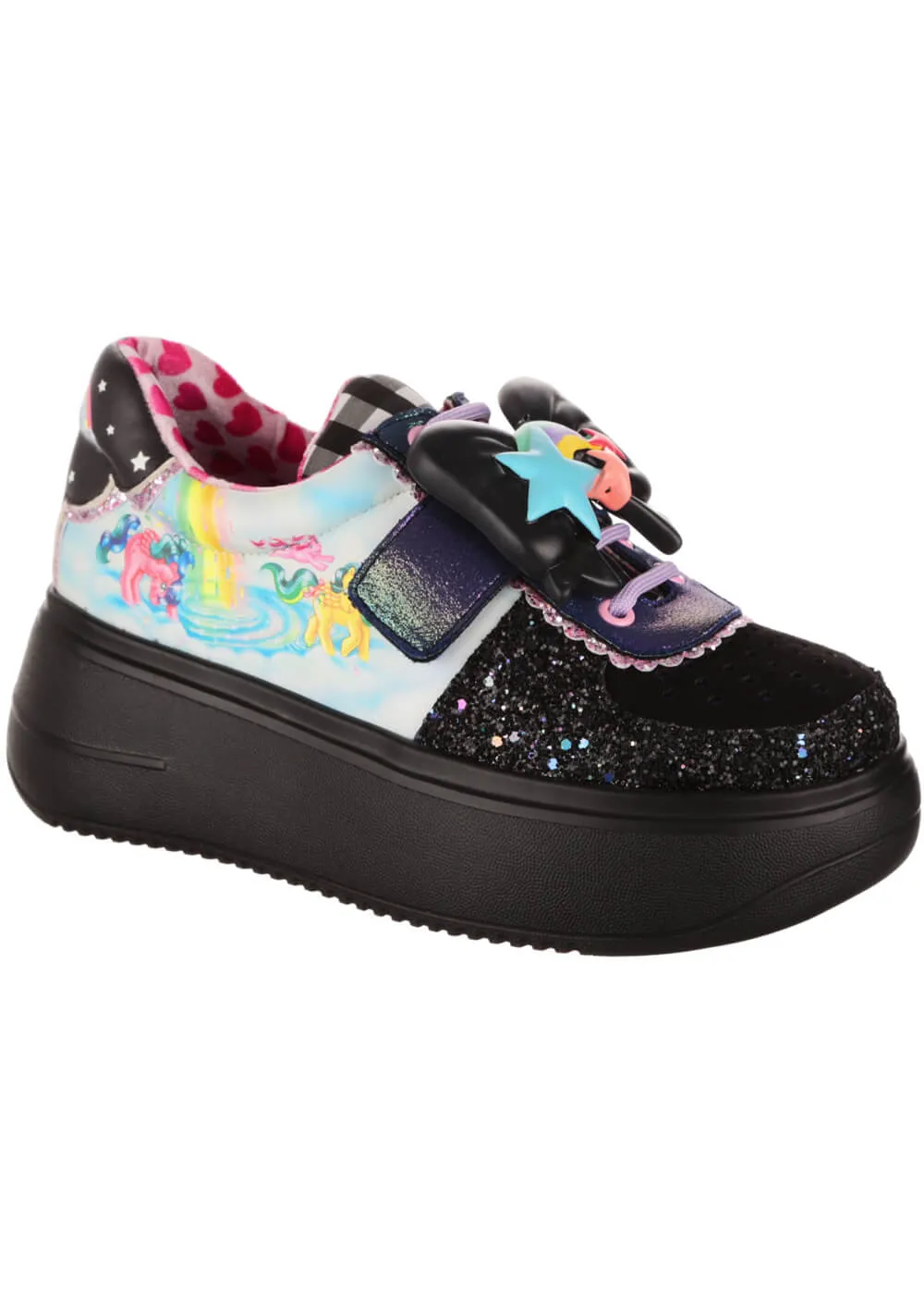 Irregular Choice x My Little Pony Rainbow Of Light Sneakers Black