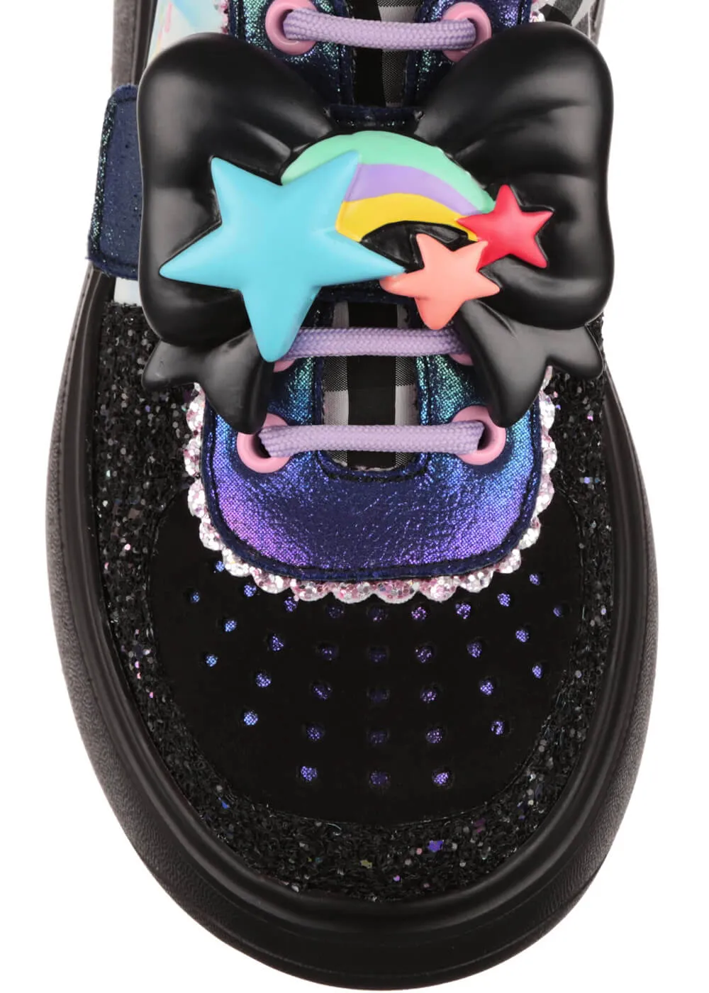 Irregular Choice x My Little Pony Rainbow Of Light Sneakers Black