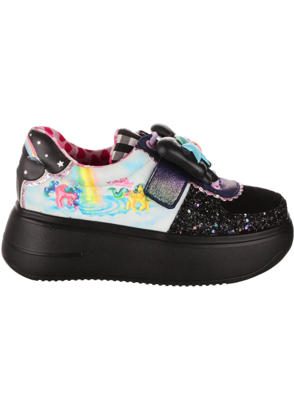 Irregular Choice x My Little Pony Rainbow Of Light Sneakers Black