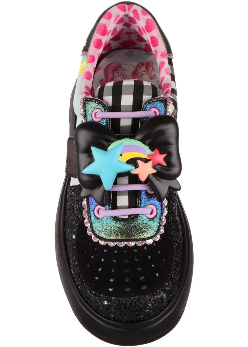 Irregular Choice x My Little Pony Rainbow Of Light Sneakers Black