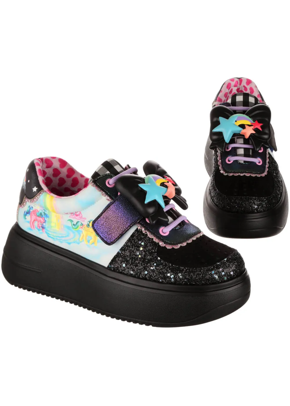 Irregular Choice x My Little Pony Rainbow Of Light Sneakers Black