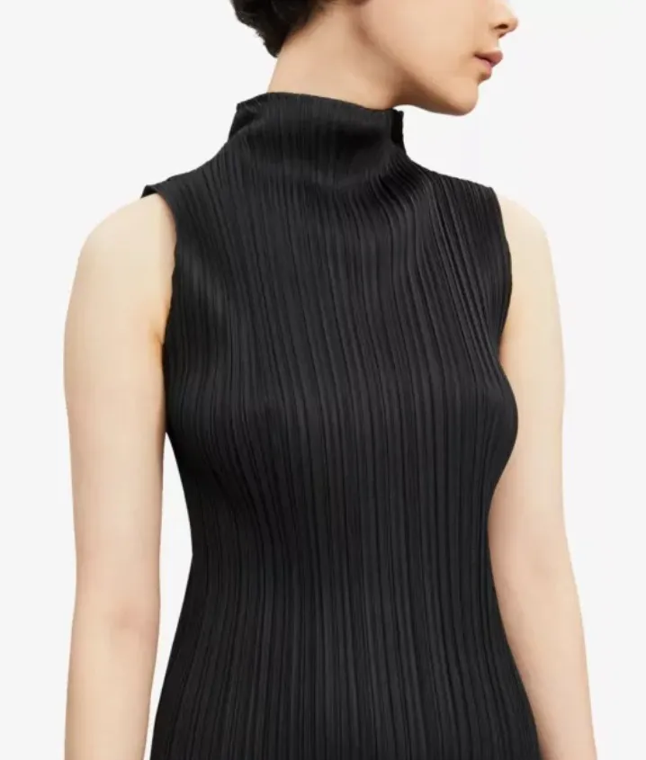 ISSEY MIYAKE  |Casual Style Sleeveless High-Neck Office Style Elegant Style