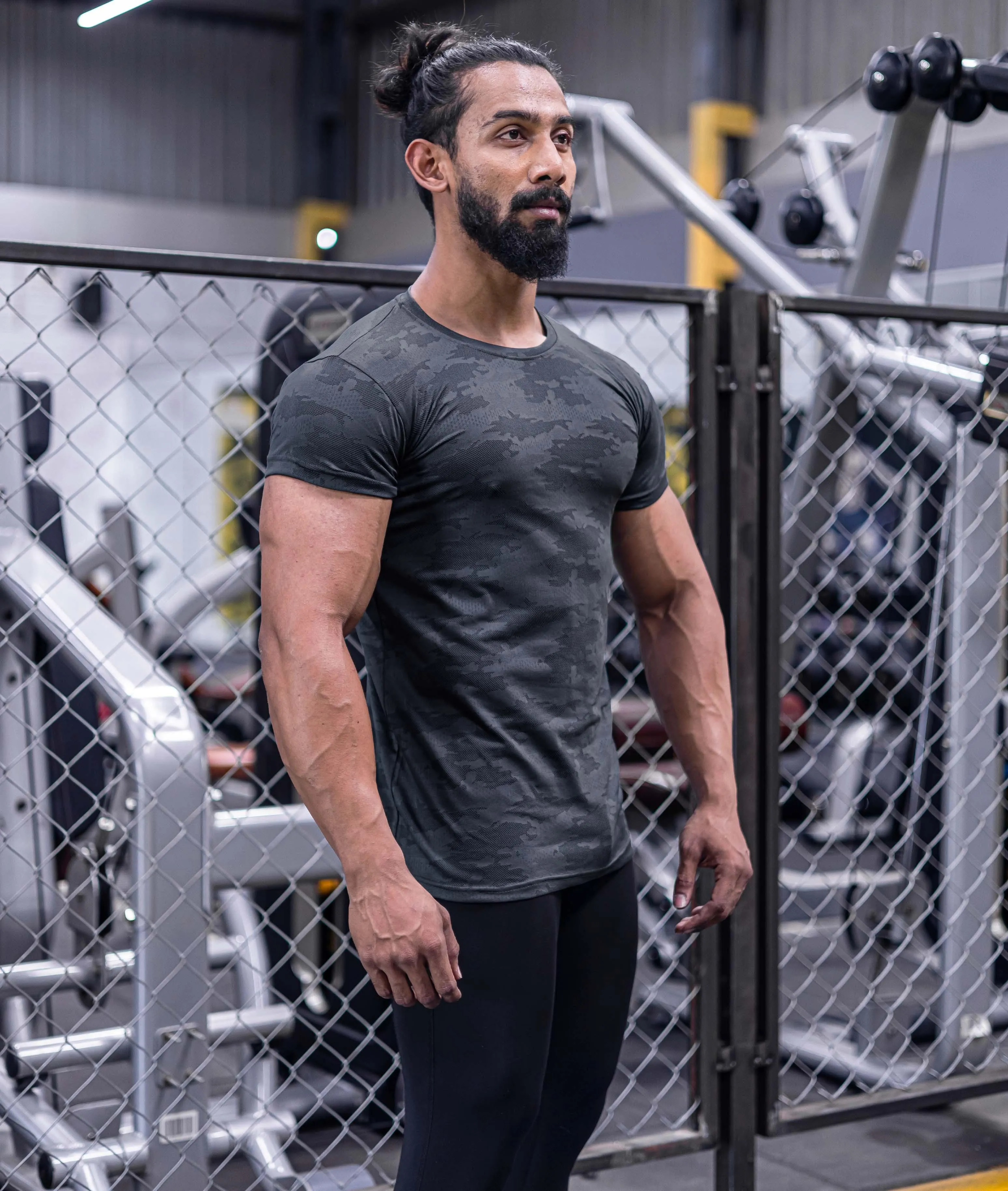 Jacquard Grey Camo GymX Tshirt - Sale