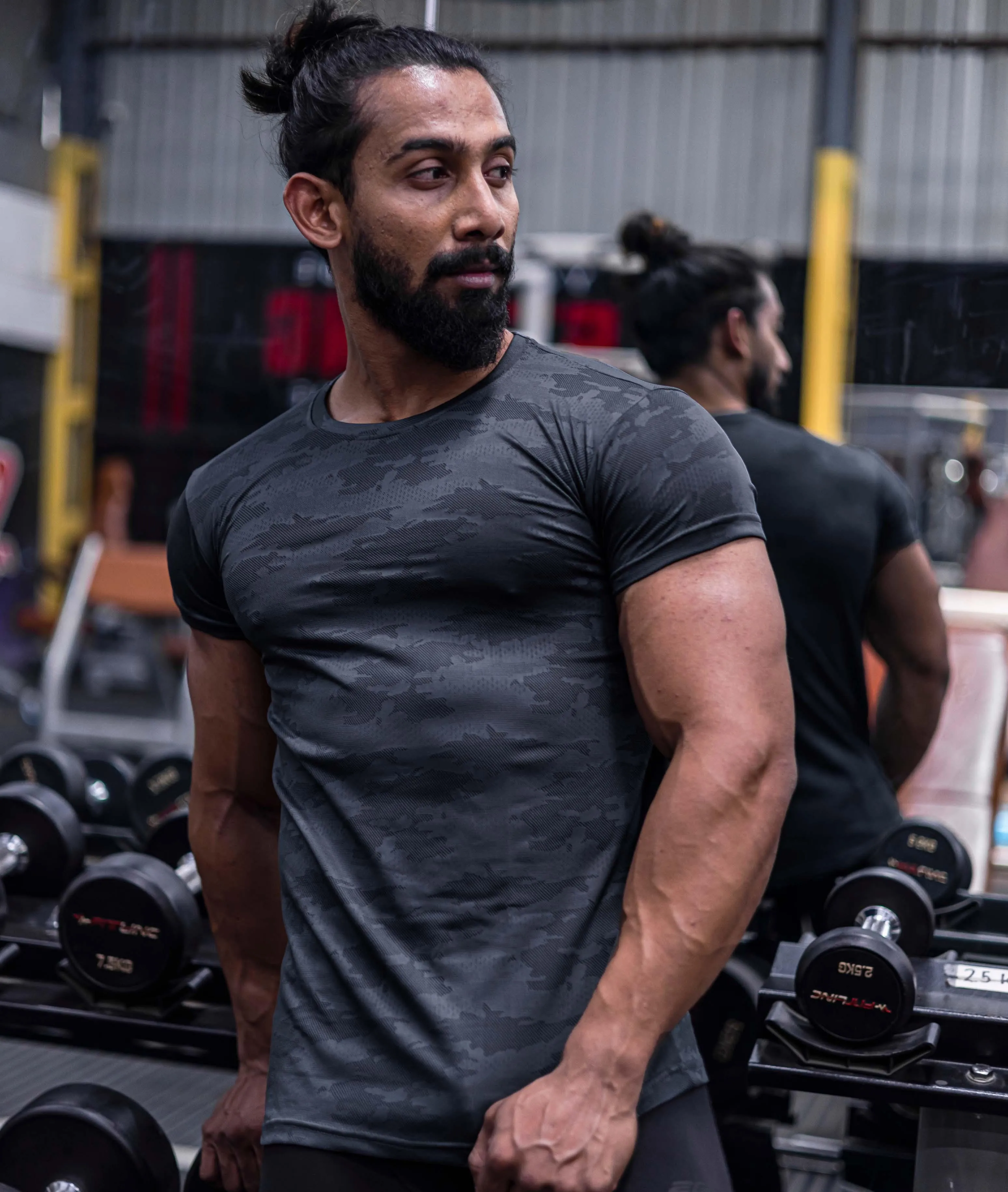 Jacquard Grey Camo GymX Tshirt - Sale