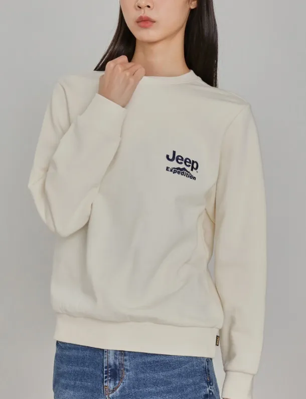 JEEP  |Unisex Street Style Logo Sweatshirts