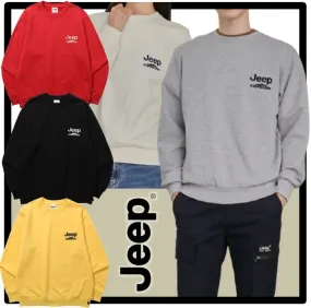 JEEP  |Unisex Street Style Logo Sweatshirts