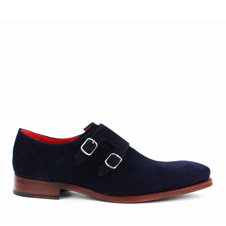 Jeffery West - Hunger Blood Monk Strap Shoes in Navy