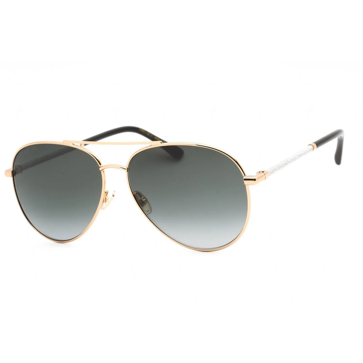 Jimmy Choo DEVAN/S Sunglasses Gold Black / Dark Grey Gradient Women's