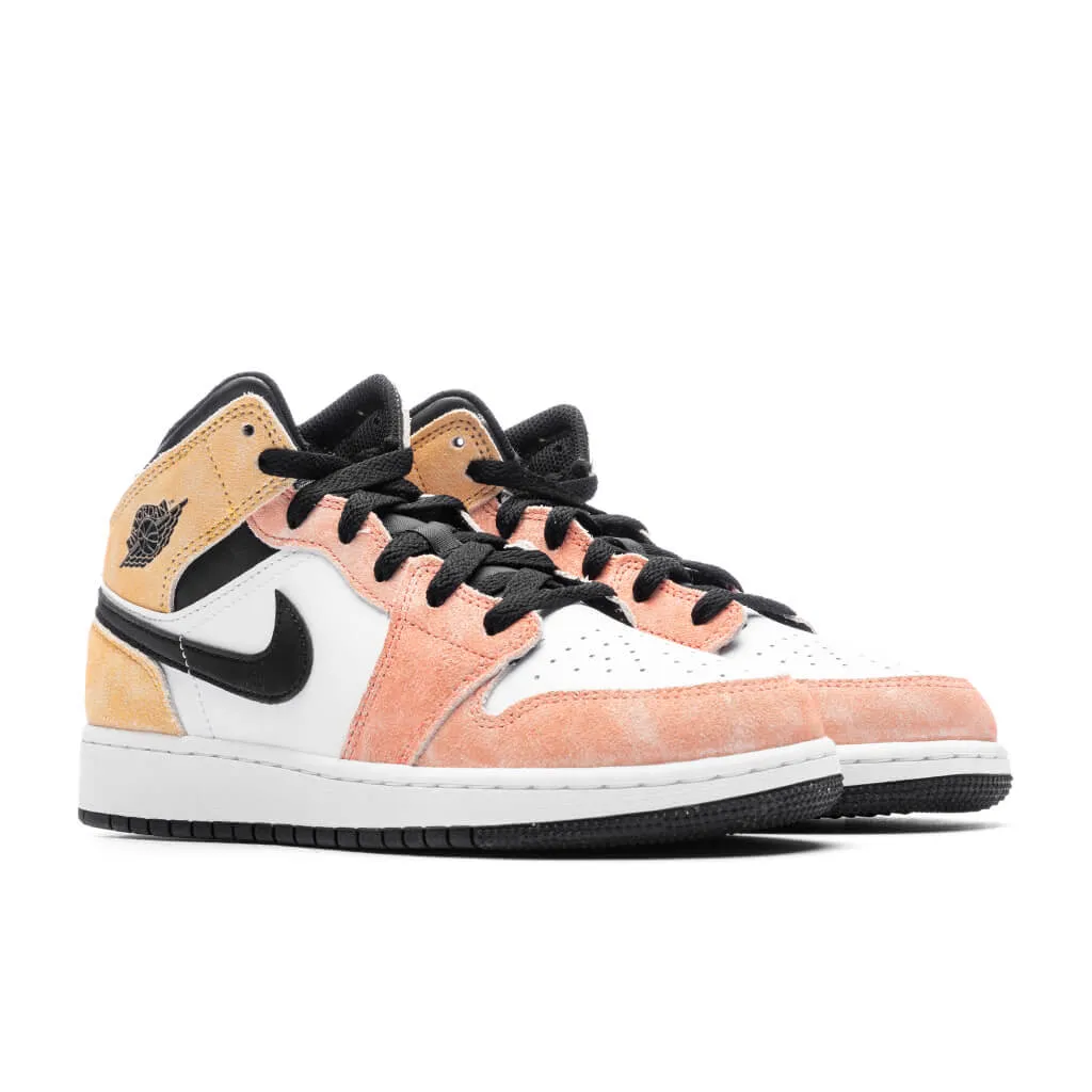 Jordan 1 Mid SE (GS) - Magic Ember/Sundial/White