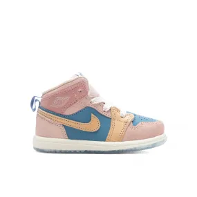 Jordan 1 Mid SS (TD) 'Zen' - Aegean Storm/Hemp/Pink Oxford