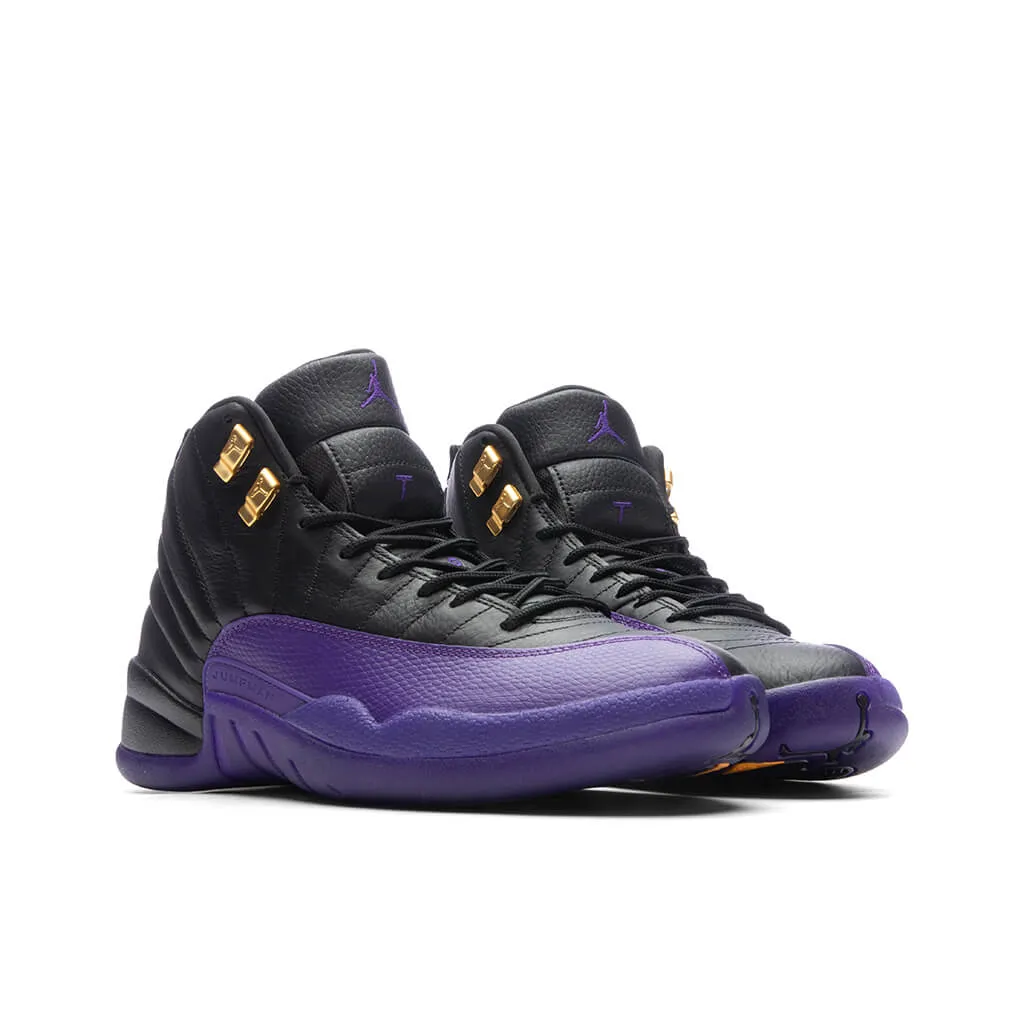 Jordan 12 Retro (PS) - Black/Field Purple/Metallic Gold