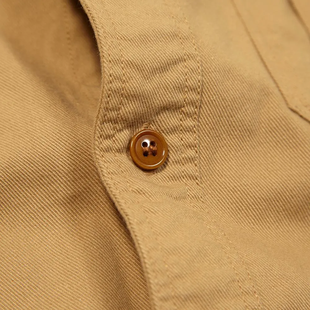 J.S. Homestead Vintage Twill 2 Pocket Work ShirtBeige