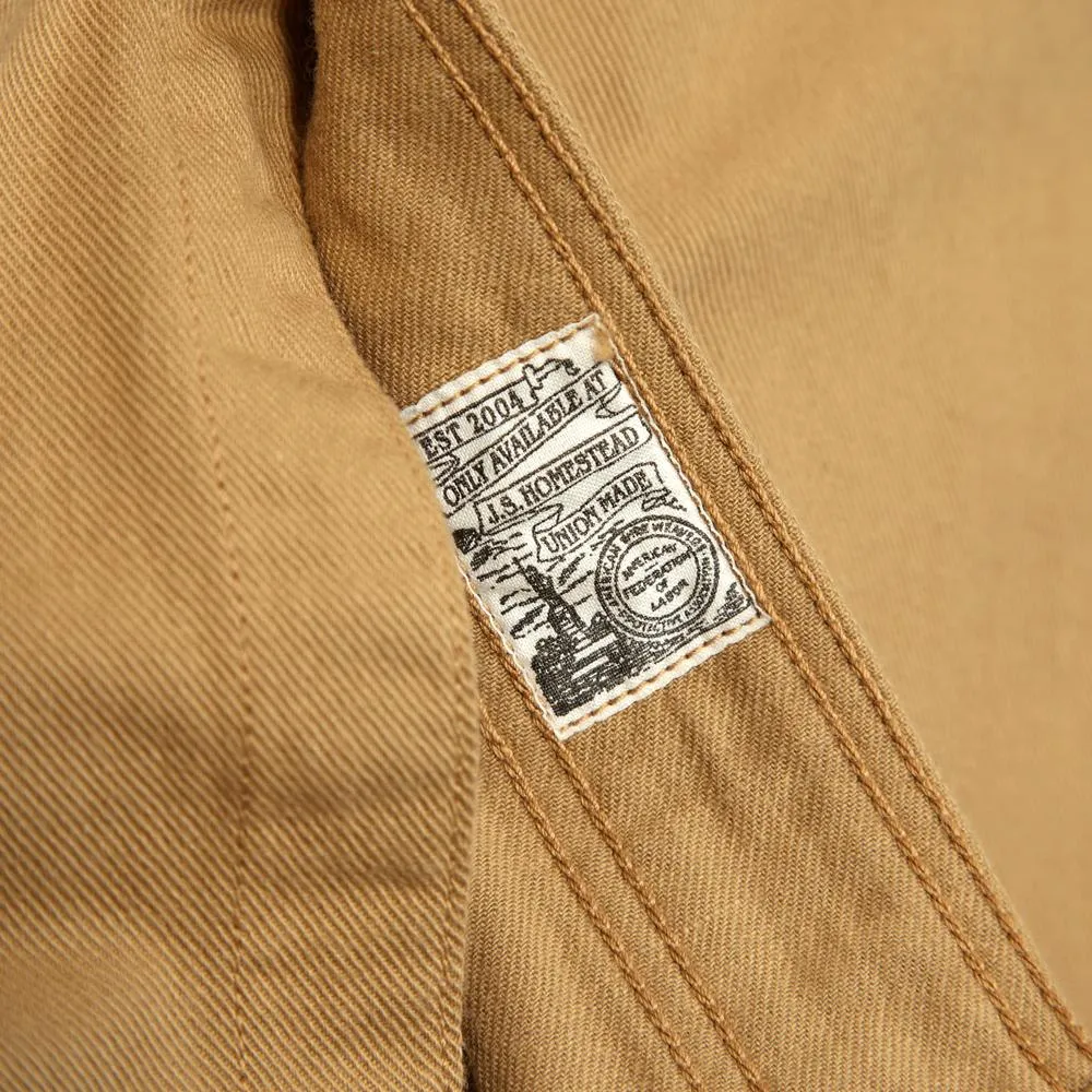 J.S. Homestead Vintage Twill 2 Pocket Work ShirtBeige