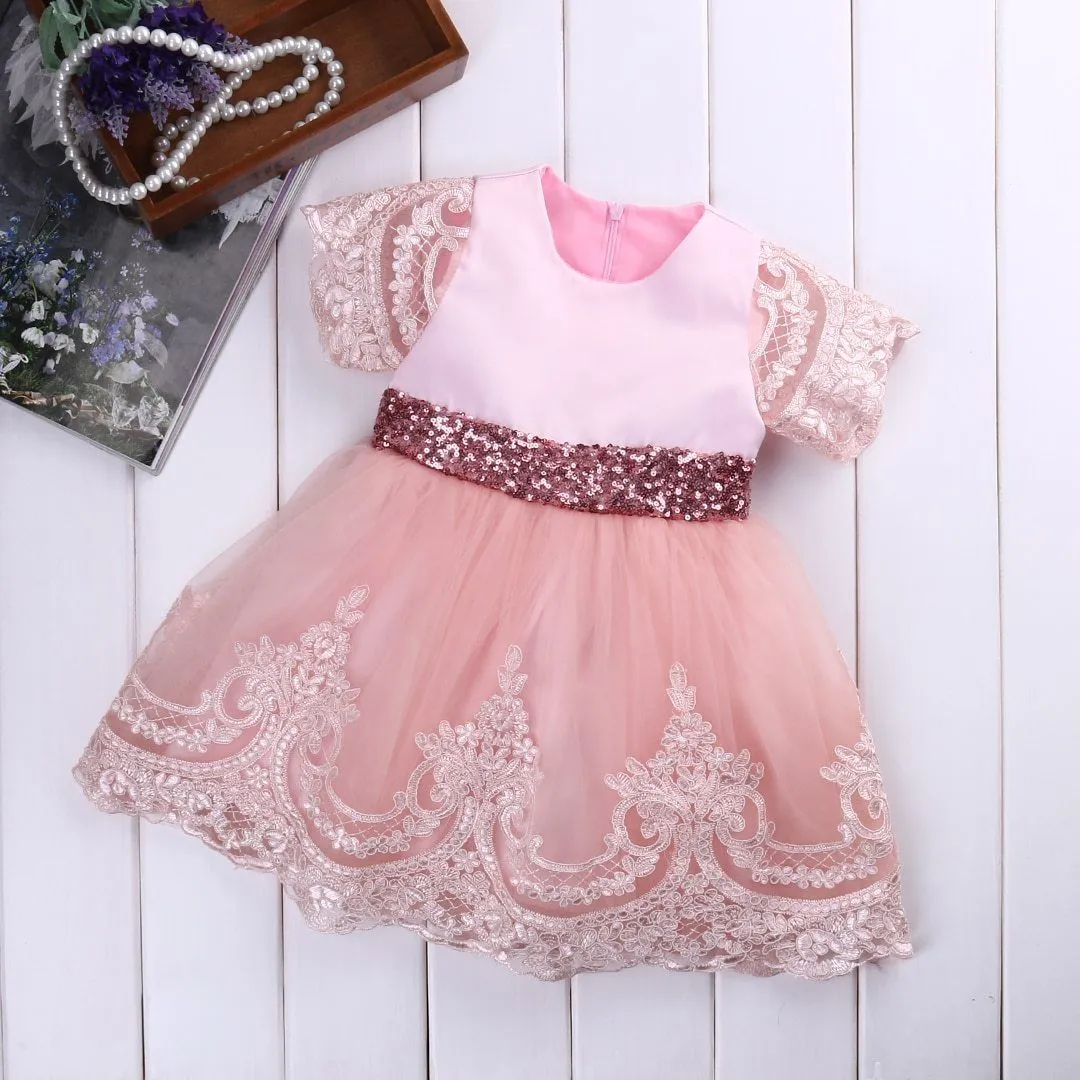 Lace And Sparkle Princess Dress-Priority Shipping