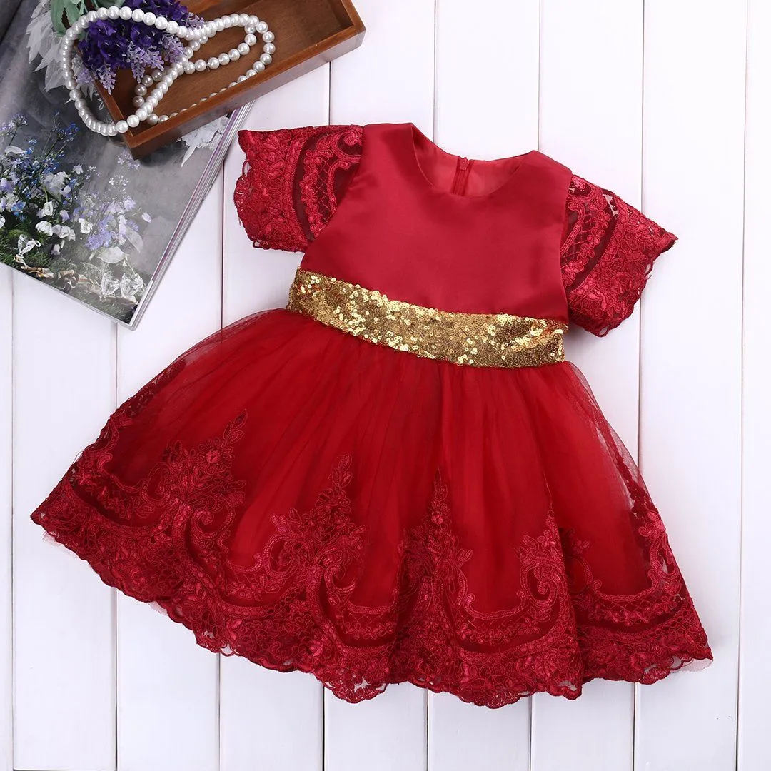 Lace And Sparkle Princess Dress-Priority Shipping