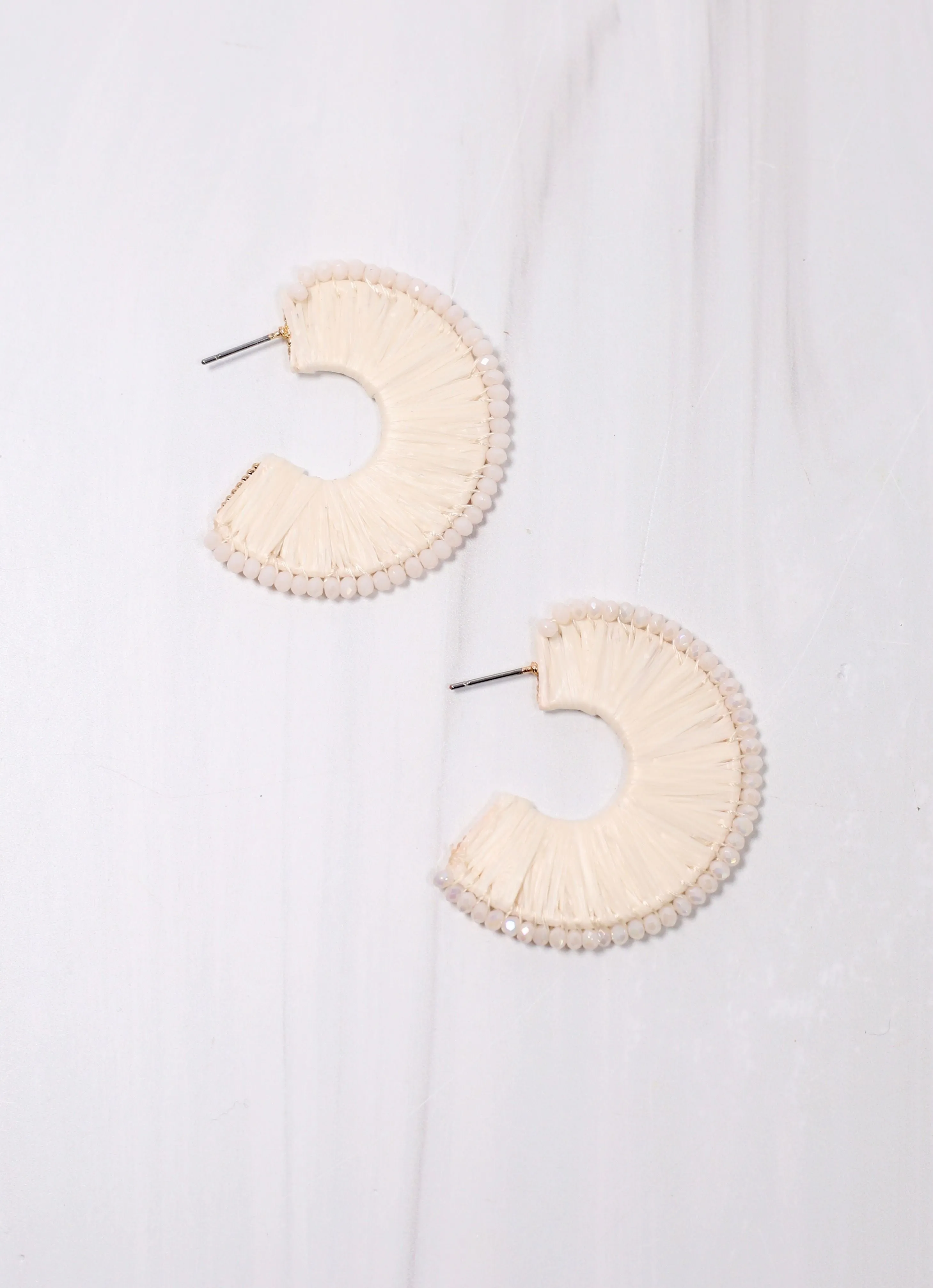 Lakeshore Wrapped Hoop Earring IVORY