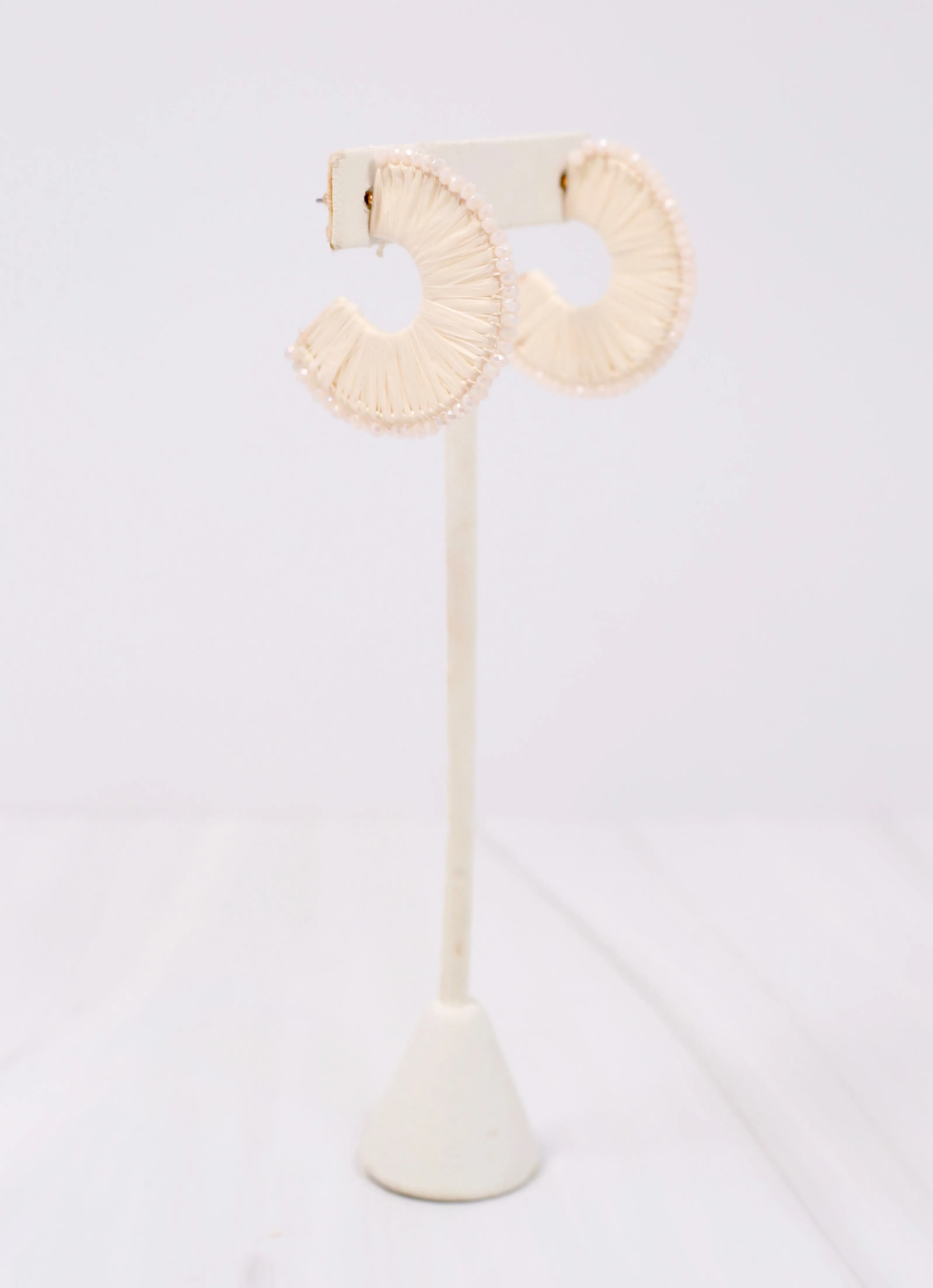 Lakeshore Wrapped Hoop Earring IVORY