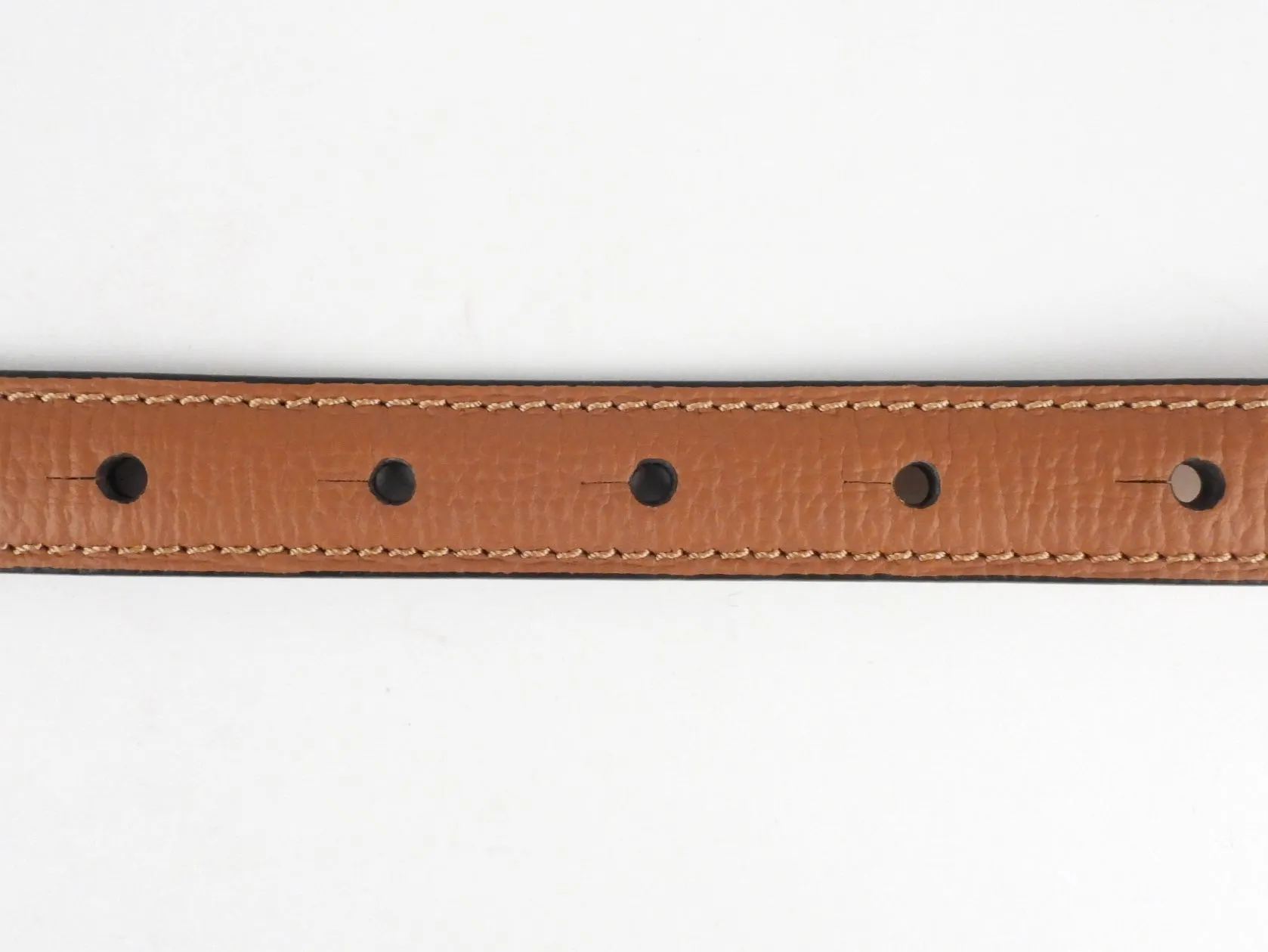 Loewe Brown Leather Anagram Logo Thin Belt - 90 / 36