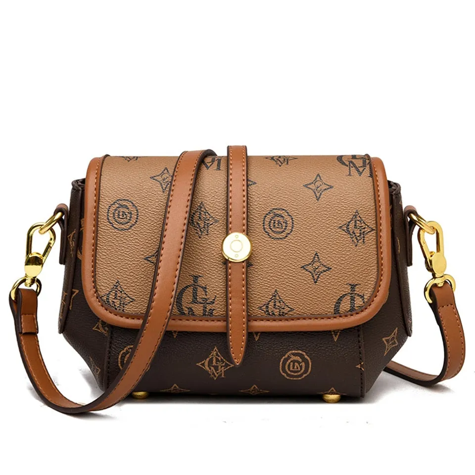 Luxury Paneled Pattern Designer Crossbody Small Handbags for Women