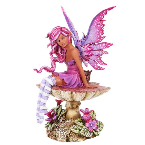 Magenta Fairy Figurine