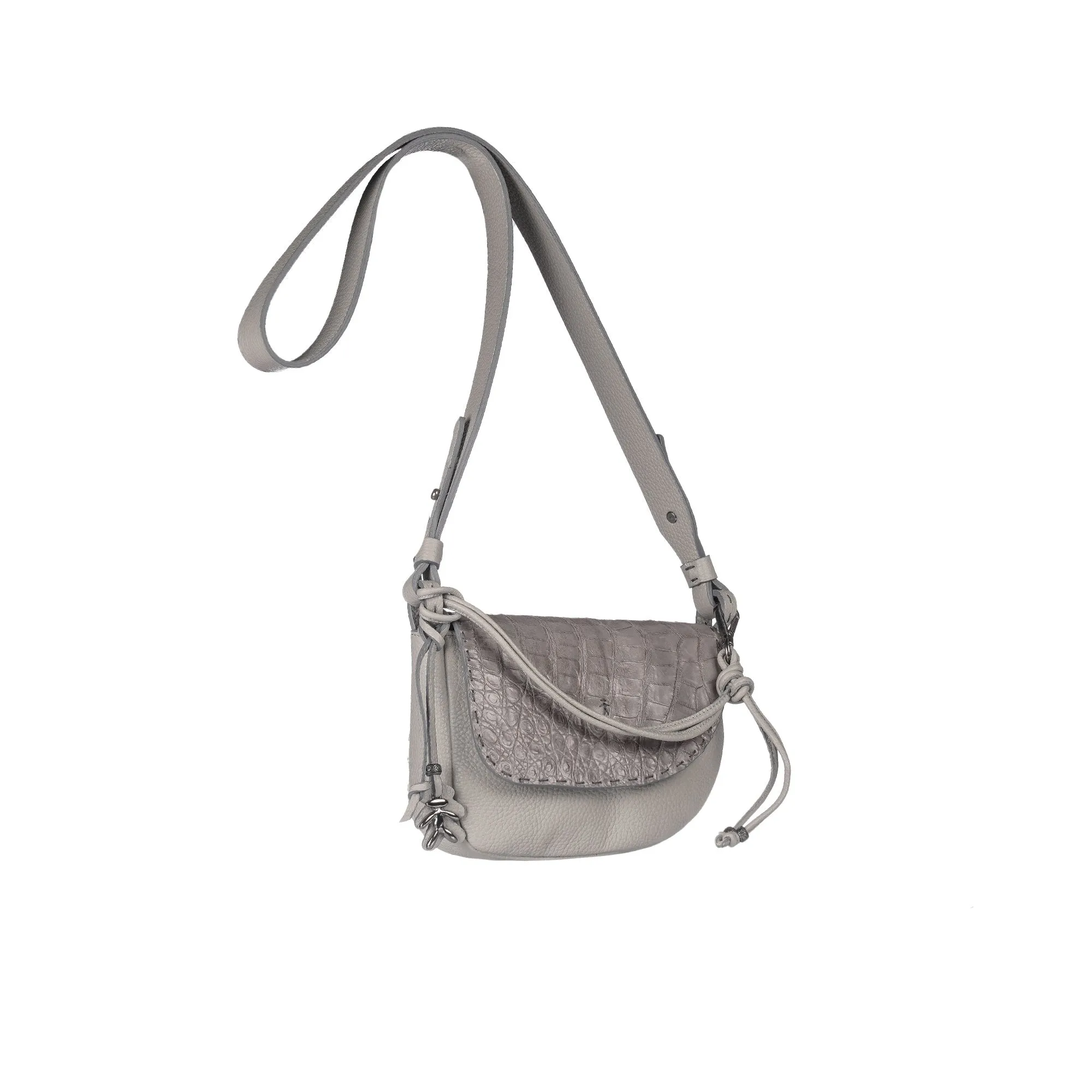 Marinella S Muflone Croco Grey