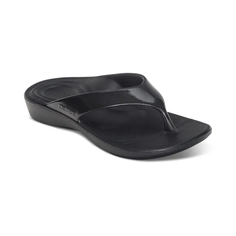  Maui EVA Sandal in Glossy Black  