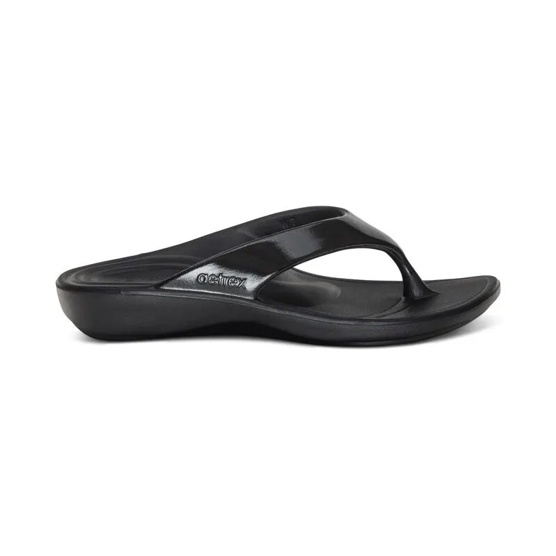  Maui EVA Sandal in Glossy Black  