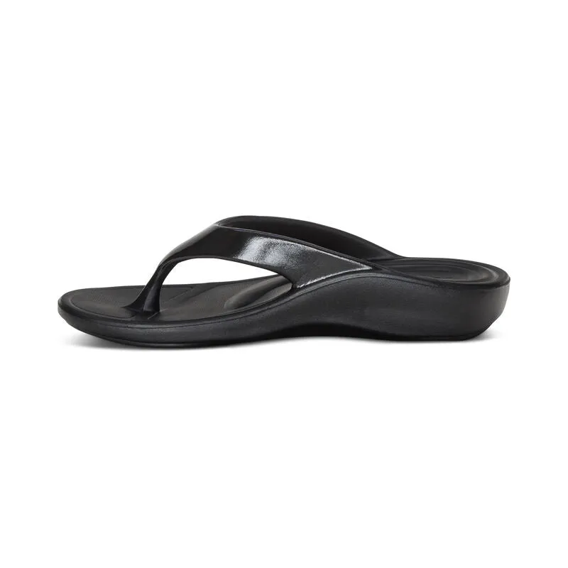  Maui EVA Sandal in Glossy Black  