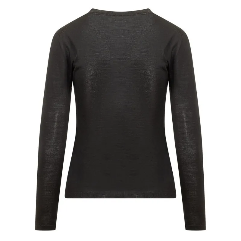 MaxMara  |Casual Style Wool Long Sleeves Plain Office Style