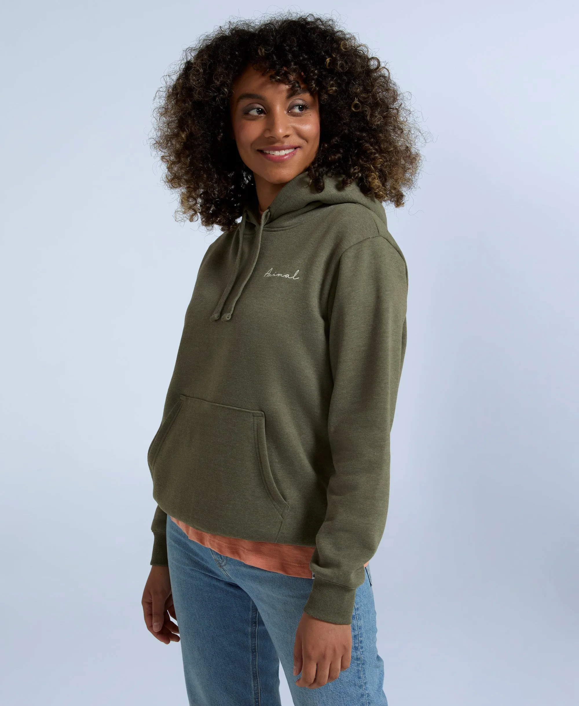 Maya Womens Hoodie - Light Khaki