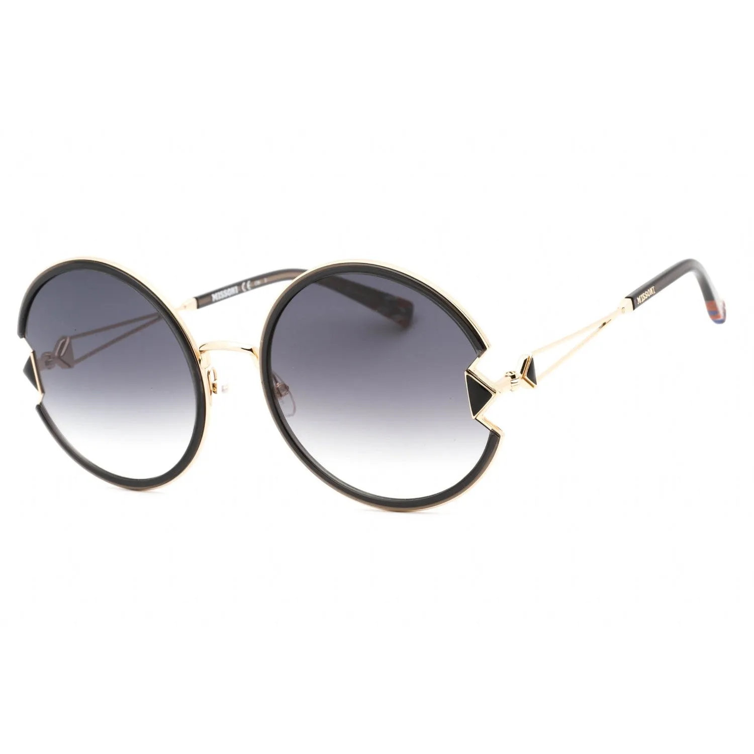 Missoni MIS 0074/S Sunglasses GOLD BLACK/DARK GREY SF Women's