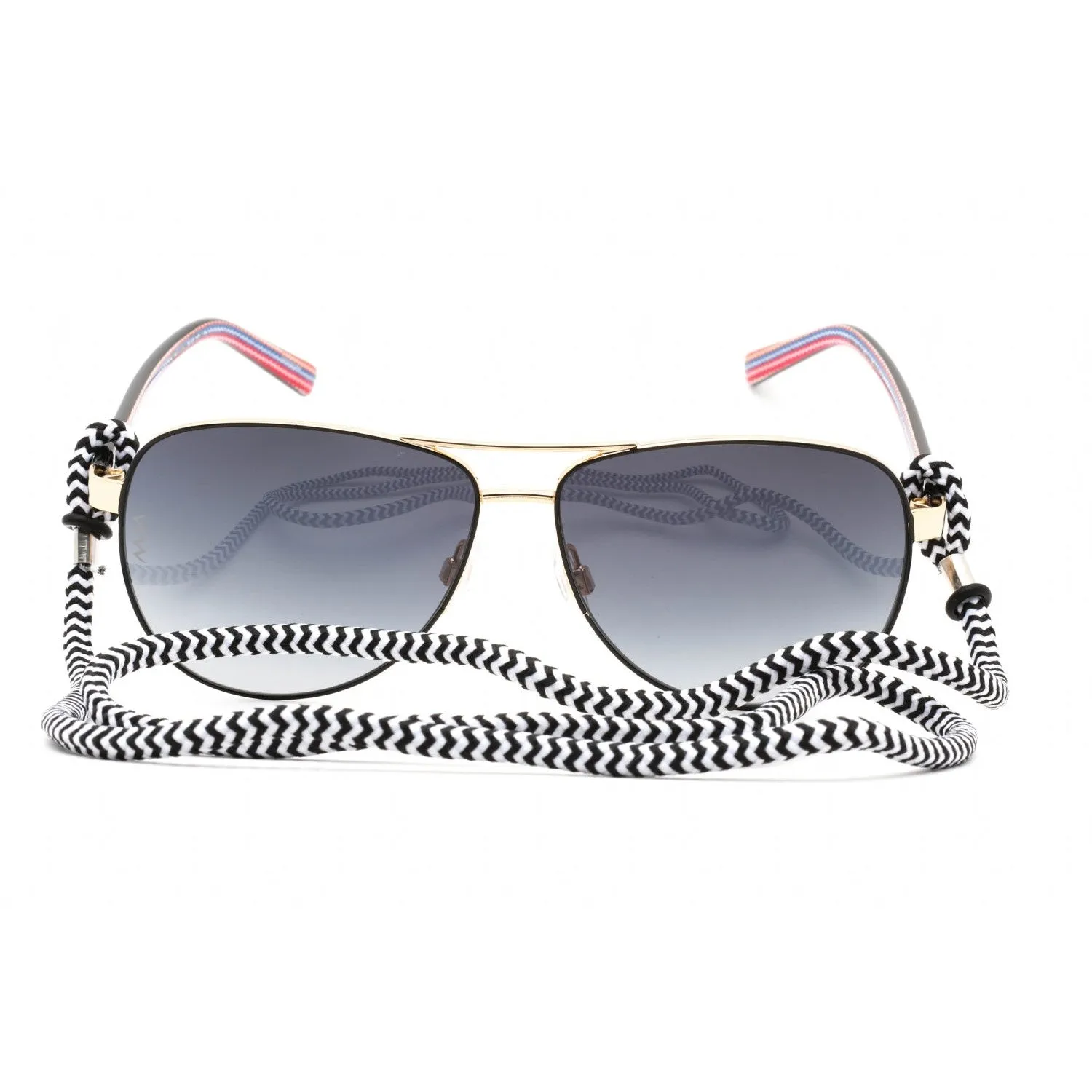 Missoni MMI 0002/S Sunglasses Black / Dark Grey Shaded Women's