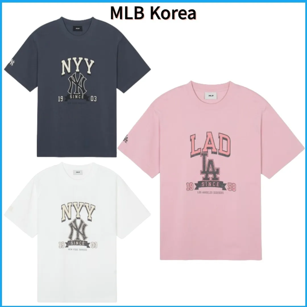 MLB Korea  |Unisex Cotton Logo T-Shirts