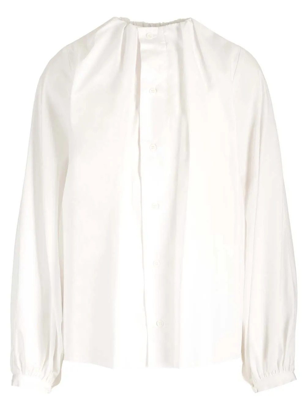 MM6 Maison Margiela  |Casual Style Cropped Plain Cotton Office Style Puff Sleeves