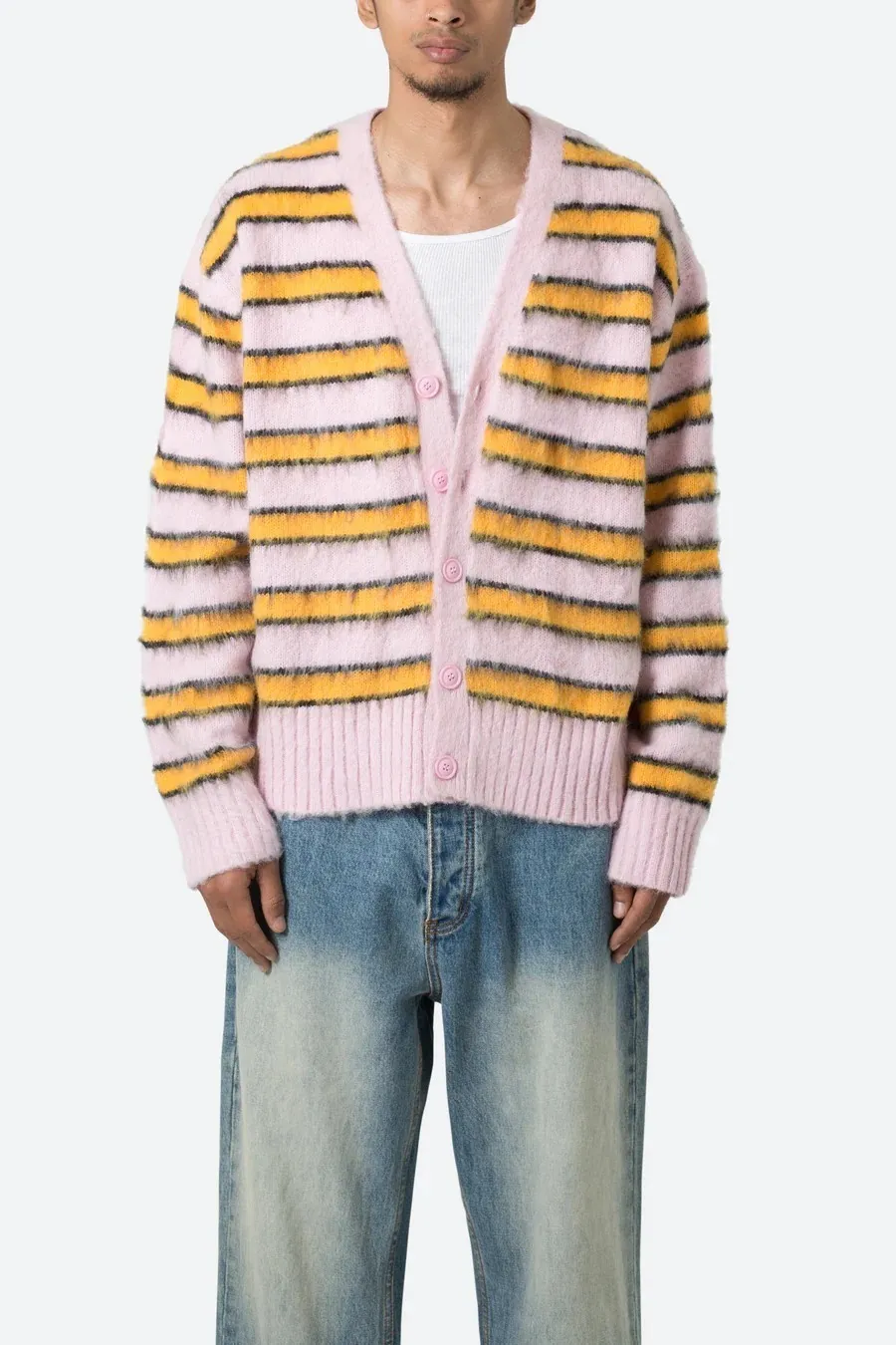 MNML  |Stripes Unisex Street Style Cardigans