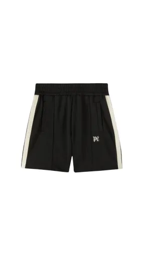 Monogram Track Shorts - Black/White