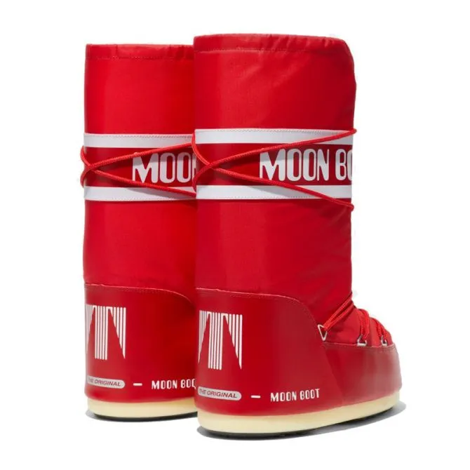 MOON BOOT CLASSIC NYLON ROSSO