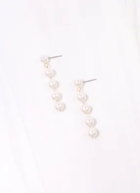 Morgan Pearl Drop Earring CREAM