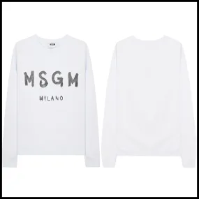 MSGM  |Unisex Street Style Designers Sweatshirts