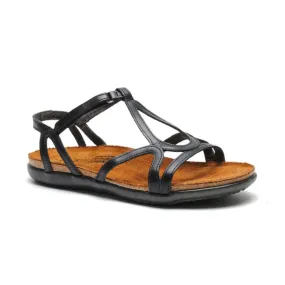 Naot Women's Dorith Sandal - Black Raven Leather