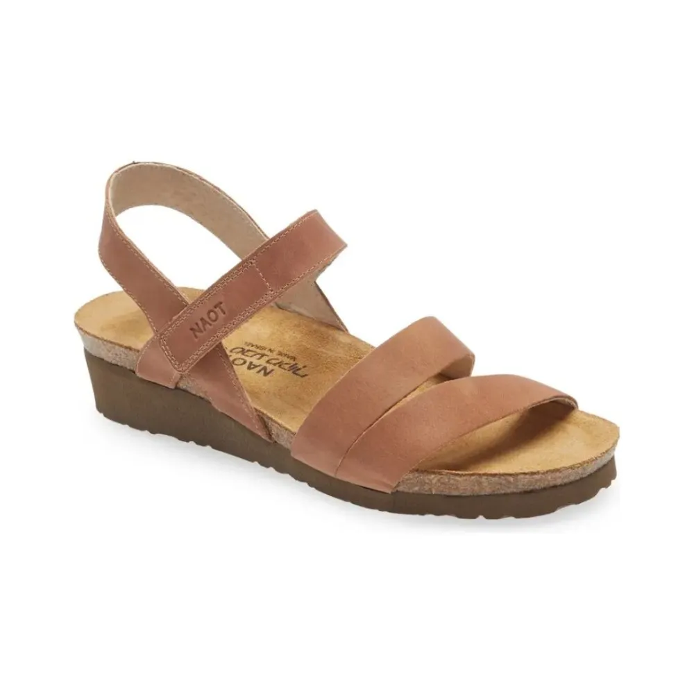 Naot Women's Kayla Sandal - Latte Brown Leather