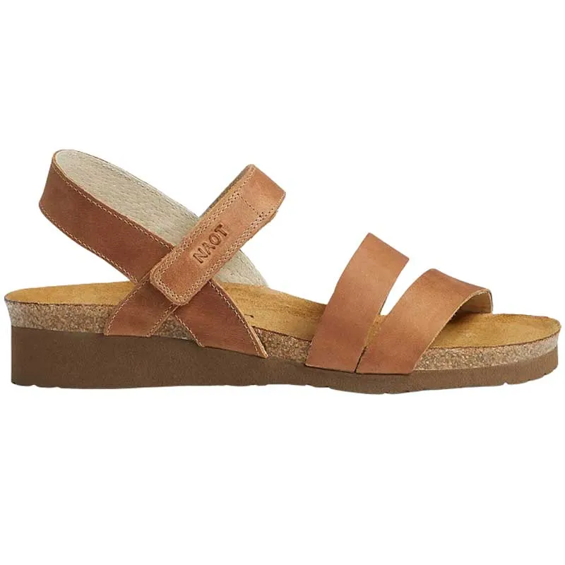 Naot Women's Kayla Sandal - Latte Brown Leather