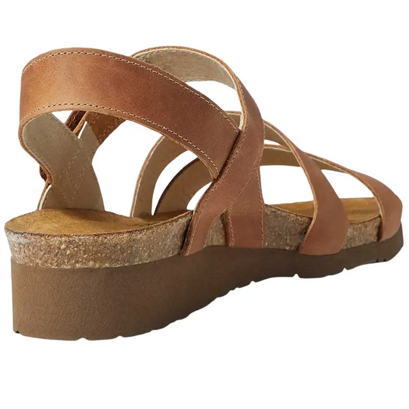 Naot Women's Kayla Sandal - Latte Brown Leather