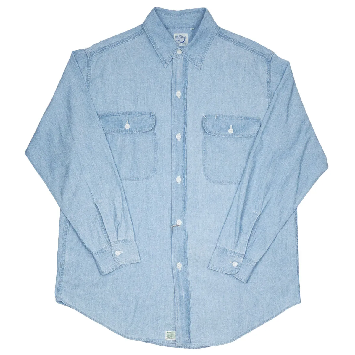 orSlow - Work Shirt - Chambray Bleach