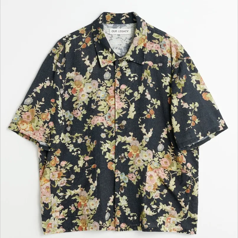 OUR LEGACY  |Flower Patterns Unisex Cotton Short Sleeves Shirts