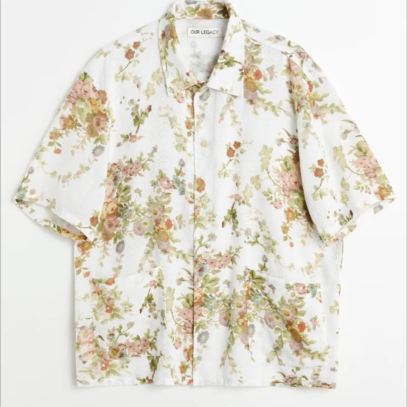 OUR LEGACY  |Flower Patterns Unisex Cotton Short Sleeves Shirts