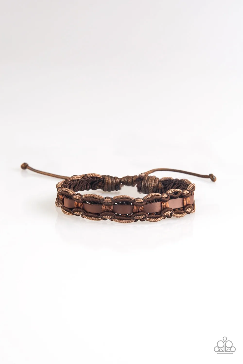 Paparazzi Modern Pioneer - Brown Urban Bracelet