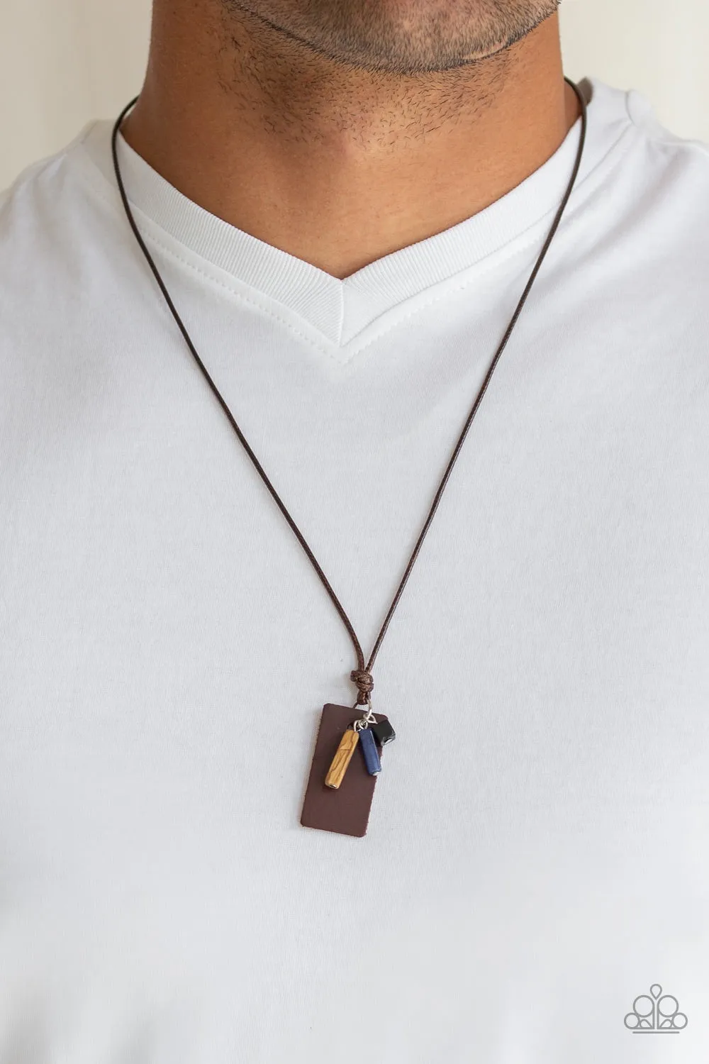 Paparazzi Mountain Scout Brown Necklace